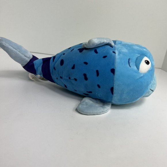 Kohl’s Cares Plush Pout Pout Fish Stuffed Animal 12” Blue Ocean Sea Life 2008 - Picture 3 of 12